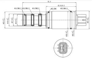 Válvula de Control del Compresor KH-15 Compatible con <span class=keywords><strong>DENSO</strong></span> <span class=keywords><strong>5SE09C</strong></span> 5SE12C 6SEU16 7SEU16C/Modelos Aplicables: TOYOTA CAMRY COROLLA - Product Image 4
