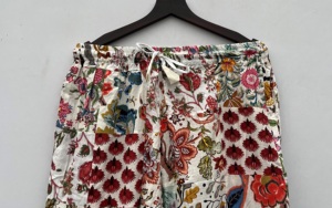 Unisex Cotton Hippie Boho <b>Indian</b> Style Patchwork Pajama <b>Trousers</b> Funky Streetwear Cargo Jogger Mid-Elastic Closure for Summer - Product Image 6