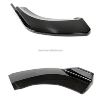 3PCS Brillant Noir Pare-chocs Avant Lèvre Menton Spoiler Splitter Lèvre Avant Pour Benz W204 2009-2014 C-CLASS