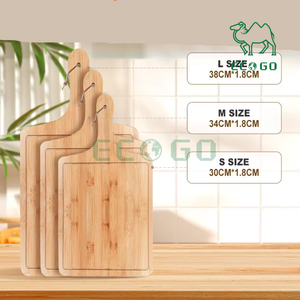 Venta al por mayor de fábrica, utensilios de cocina personalizados, tabla de cortar de bambú para el hogar, fruta, Pizza, tabla de cortar - Product Image 5