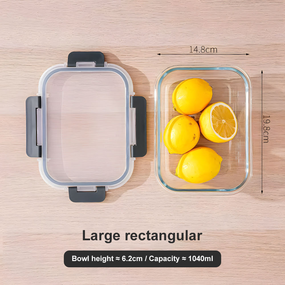 สี่เหลี่ยมผืนผ้า 1040ml