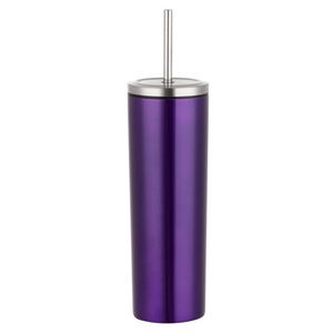 Gobelet isotherme en acier inoxydable de 600 ml à double usage pour voiture et extérieur avec paille droite - Product Image 5