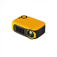 Projecteur portable LED A2000 pour l'extérieur, HD 1080P, avec haut-parleurs intégrés pour enfants (CRT)