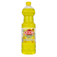 KIRIKO 1.5L Nettoyant liquide écologique jetable pour sols, parfum citron d'Espagne, ingrédients actifs, usage cuisine FFRE0006