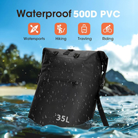 Sac à dos étanche 35L 50L, sac à dos étanche à fermeture rolltop avec étui pour téléphone IPX8 pour la navigation de plaisance, le kayak, la randonnée, le camping, le rafting