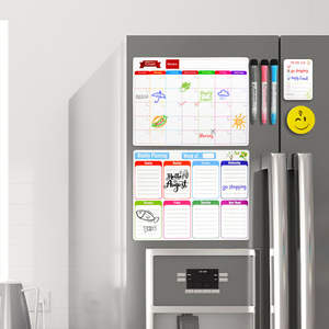 Planificador de pizarra magnética A3, calendario de pizarra blanca semanal, lista de Plan de menú - Product Image 6