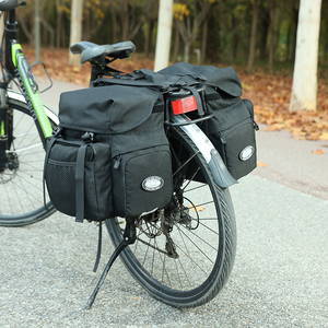 <span class=keywords><strong>Sacoche</strong></span> <span class=keywords><strong>de</strong></span> vélo imperméable 50L pour porte-bagages arrière avec crochets réglables et poignée <span class=keywords><strong>de</strong></span> transport pour le cyclisme et les voyages - Product Image 5