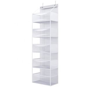 PVC Transparent Hot Sale Baskets Wholesale Low Price Hospital Hotel Nursery Door Crib and Hanging Storage Organizer with <b>Hooks</b> - Product Image 1