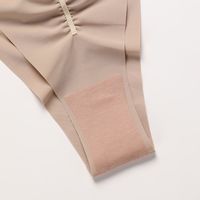 Couleur unie pour filles dames caleçons sans couture Lingeries taille basse slips Sexy sous-vêtements glace soie femmes culottes