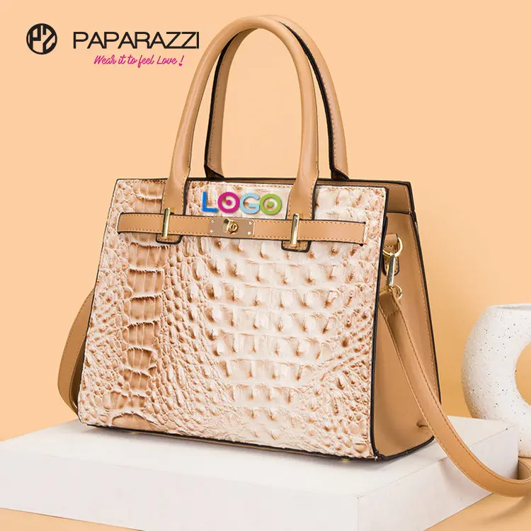 Factory Custom #TK-5214 trendy bags women handbags ladies brand luxury alligator print handbags brand tote bags for women