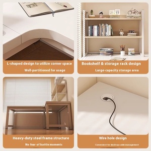 现代简单设计的家庭/办公室角落电脑桌简单出租房卧室/书房组合面板桌面桌 - Product Image 3