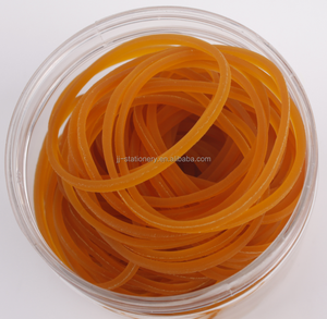 100% elastico in gomma naturale trasparente durevole elastico morbido elastico giallo 100 pz - Product Image 2