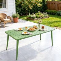 Table d'extérieur en métal durable pour usage commercial |   Table basse de jardin pour hôtel et salon