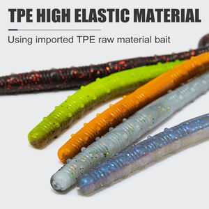 <span class=keywords><strong>BUBBA</strong></span> 8 pièces/sac Leurre souple en silicone pour la pêche en surface 12 cm Flottant Double couleur pour la pêche en lac - Espèces cibles Carpe, Black-bass, Zander, Brochet, Marlin - Product Image 3