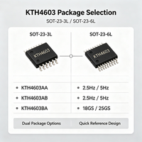 Sensor Meter Air Pintar CONNTEK KTH4603 XYZ 3D Hall Effect Switch Ultra Low Power 3-Axis Magnetic Sensor SMD Surface Mount