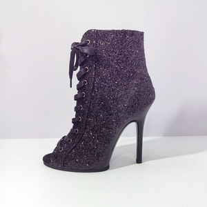Bottines <span class=keywords><strong>de</strong></span> <span class=keywords><strong>danse</strong></span> noires à paillettes, à bout ouvert, à talon aiguille, pour la <span class=keywords><strong>danse</strong></span> <span class=keywords><strong>jazz</strong></span>, la pole dance, les spectacles sur scène et la <span class=keywords><strong>danse</strong></span> <span class=keywords><strong>de</strong></span> salon - Product Image 6