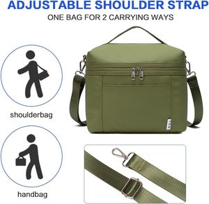 Hot Sale Portable Soft Cooler Lightweight Nylon Custom Logo Thermal Insulation Lunch Bag for Unisex Office Beach Outdoor Food - Product Image 2