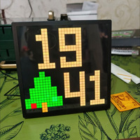 Praktische, intelligente Steuerung, DIY-Bluetooth-Pixel-Bildschirm-Wecker für Gaming-Dekoration, als Geschenk zum Geburtstag des Freundes