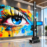 Nouvelle machine d'impression murale automatique à jet d'encre UV, imprimante murale verticale 3D directe sur mur, modèle 3200U1 Dual