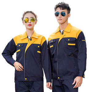 Tinh khiết Polyester Overalls làm việc phù hợp với công nhân xây dựng, nhà máy làm việc đồng phục tùy chỉnh lao động Bảo Hiểm quần áo - Product Image 1