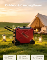 Générateur d'électricité à essence silencieux HOLFILL 12000ISE-X 9KW, générateur portable monophasé 9000W pour la maison et l'alimentation extérieure