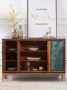 Aparador de estilo americano, armario de madera maciza para <span class=keywords><strong>vino</strong></span>, porche, luz de lujo nórdica, decoración para sala de estar - Product Image 3