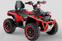 ATV Pantai Listrik Anak-Anak Terlaris dari Pabrik, Bertenaga Baterai 12V, Plastik ABS, USB Rechargeable, 4 Roda EVA Besar, Mobil Tunggangan