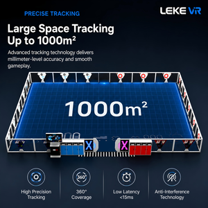 Fabricante de Simuladores LEKE VR 9D - Máquina de Realidad Virtual de Disparos de Zombis en Arena de Movimiento Libre para 4-20 <span class=keywords><strong>Jugadores</strong></span> en Venta - Product Image 2