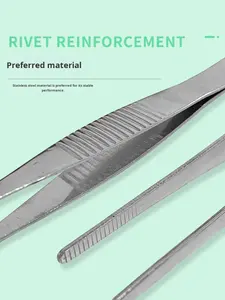 <span class=keywords><strong>Pinzas</strong></span> dentadas <span class=keywords><strong>de</strong></span> acero inoxidable para <span class=keywords><strong>laboratorio</strong></span>, endurecidas, rectas/curvadas, 12/14/16/18/20/25/30 cm - Product Image 3