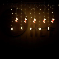 New Star Curtain String Lights Raum dekoration 1 Stück Farbbox CE Weihnachten LED Schneeflocke Große Papier Schneeflocke mit LED 6W