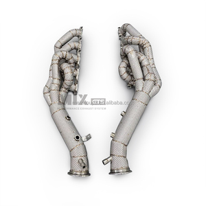Collecteur d'échappement Racing pour Lamborghini <span class=keywords><strong>Huracan</strong></span> Tecnica 5.2L V10 2023-2025 avec catalyseur - Product Image 1