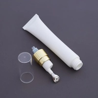 Tube cosmétique vide personnalisé OEM avec tête de massage en alliage de zinc en forme de goutte pour l'emballage de sérum pour les yeux