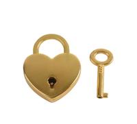 Petit cadenas en métal en forme de cœur, mini-verrou avec clé pour boîte à bijoux, boîte de rangement, journal intime