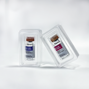 Customizable Eco-Friendly Rectangle PET Blister <strong>Tray</strong> Packaging for 3ml Medicine Vials Medical Blister Insert <strong>Plastic</strong> Vial <strong>Trays</strong> - Product Image 5