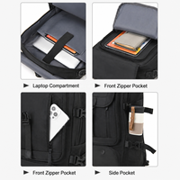 Sac à dos de voyage extérieur personnalisé pour hommes avec doublure USB en polyester imperméable Sac à dos de basket-ball pour salle de sport et football Compartiment à chaussures