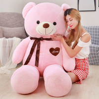 Ours en peluche géant sur mesure, taille humaine, lesté, « Je t'aime », jouet en peluche pour la Saint-Valentin