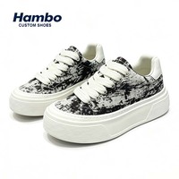 Chaussures de skate rétro pour hommes Hambo, chaussures décontractées tendance rétro à semelle épaisse, streetwear hip hop, design simple