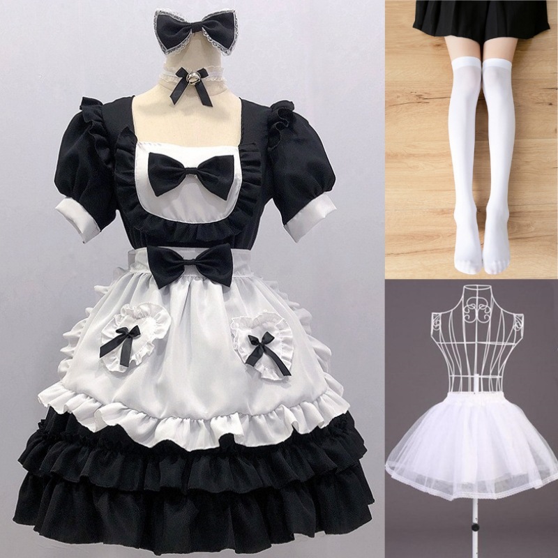 Black [White stockings petticoat]