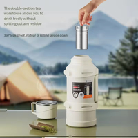 Bouilloire à isolation thermique de conception classique pour la maison bouillotte portable sous vide pour les voyages en voiture et en plein air avec capacité de glace