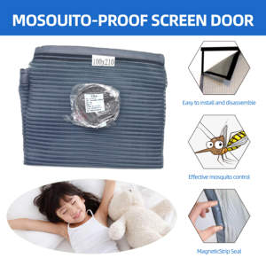 מכירה אוטומטית סגירה חמה אוטומטית לסגירה דלת מגנטית בסגנון וילון דלת לחרק וילון רשת חרק עם מגנט - Product Image 6