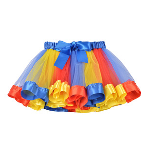 Gonna tutu di garza arcobaleno gonna da <span class=keywords><strong>bambina</strong></span> abito da ballo per bambini abito da principessa gonne tutu per neonati - Product Image 5