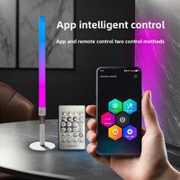 Nouvelle lampe d'ambiance de bureau LED multicolore à réglage élevé, alimentée par USB, pour la reconnaissance vocale, lampe d'ambiance pour e-sport