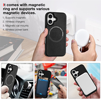 Étui de téléphone antichoc en microfibre à motif alligator personnalisé avec fentes pour cartes, portefeuille magnétique anti-skimming, design de luxe pour iPhone 16