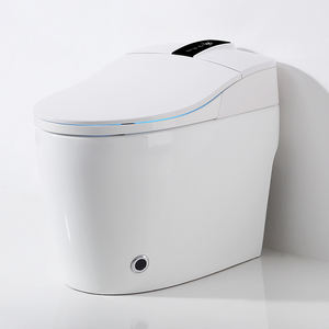 Bidet intelligent carré japonais en céramique - Capteur radar, siège chauffant, télécommande, à poser au sol, siphon en P, double chasse d'eau - Nouvelle Offre - Product Image 6