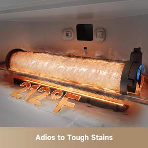 Aspirador Robô Inteligente DREAME Aqua10 com Rolos AutoSelantes, 12 Bicos de <span class=keywords><strong>Spray</strong></span>, Navegação de Obstáculos de 2,36 polegadas, Sem Emaranhados, para Pisos e Cantos de Casa - Product Image 3