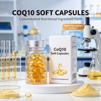 Complexe de coenzyme Q10 en gélules molles avec vitamine E, antioxydant naturel sans sucre, 0,6 g, complément nutritionnel