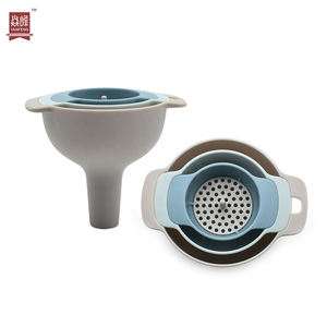 Acessórios de cozinha casa e Cozinha Gadget Fabricação Multifunções 3pcs Funil Set com Filtro Removível Funil Set - Product Image 3
