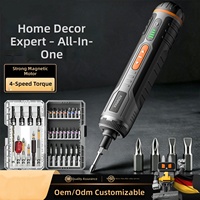 Moderno Destornillador Eléctrico Portátil de 4.2V y 280 RPM, Kit de Herramientas Eléctricas Inalámbricas con 4 Velocidades y Torque Ajustable para Reparaciones Domésticas y Bricolaje