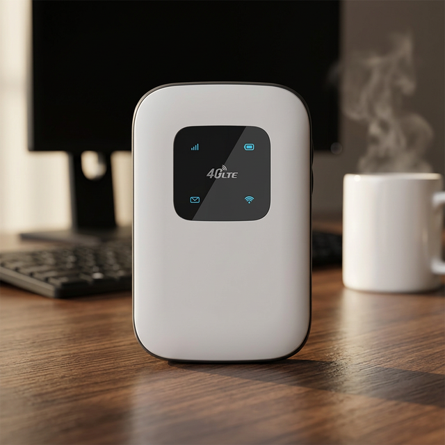 New Portable 4G LTE Modem Router Mifi Pocket Esim Wifi 5g Unlocked with Sim Card Slot 2700mAh Battery 300Mbps Qos for Travel Use