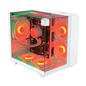 Pcooling M-Atx <span class=keywords><strong>Pc</strong></span> Case con vidrio templado <span class=keywords><strong>Gaming</strong></span> Case Escritorio Gabinete blanco <span class=keywords><strong>Pc</strong></span> Tower <span class=keywords><strong>Computer</strong></span> Casting - Product Image 1